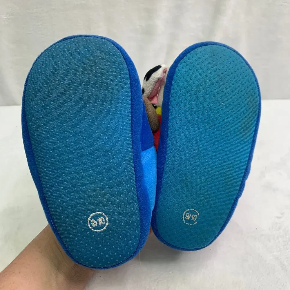 Paw Patrol Toddler Sz 9/10 Chase Marshall Puffy Snuggle Slippers House Shoes
